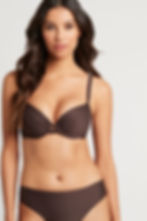 Casablanca Espresso B/C Booster Bra Push Up Bikini Top Sea Level Swimwear