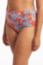 sustainable bikini full coverage bikini bottoms Boho Bikini Bottoms Sea Level Australia Habitat high waist gathered side pant